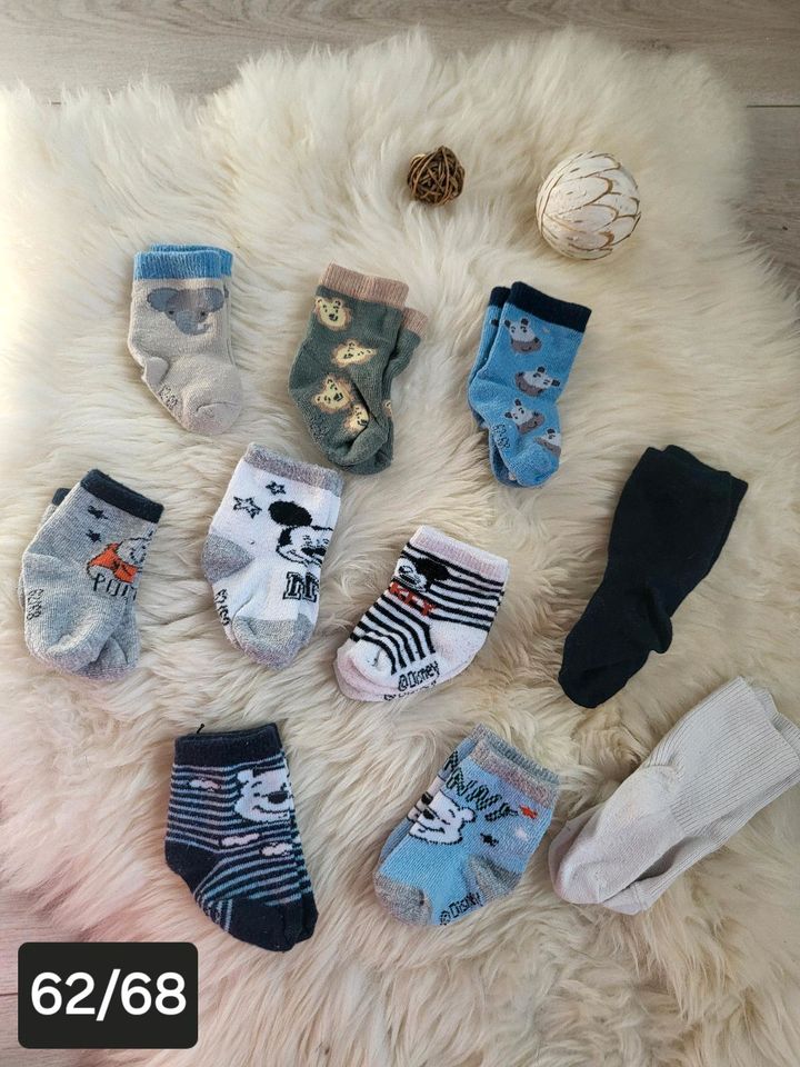 Socken Baby Junge 62/68 und 68/74 10 + 9 Paar in Bad Dueben