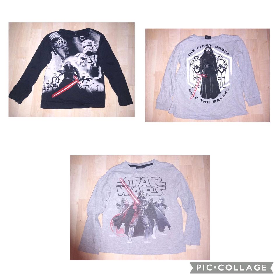 Star Wars Tshirts langarm Pullover Shirt 122 128 in Berlin