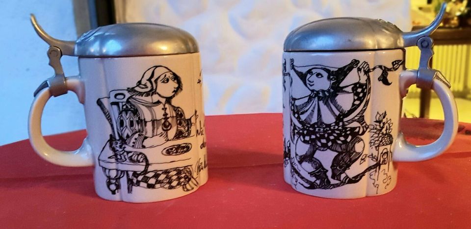 2 x Bierkrüge von ROSENTHAL Serie "TILL EULENSPIEGEL" in Schriesheim