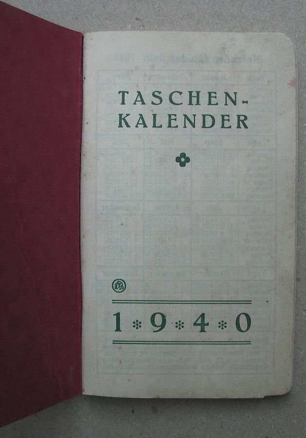 Alter Taschen Kalender in Petersberg (Saalekreis)