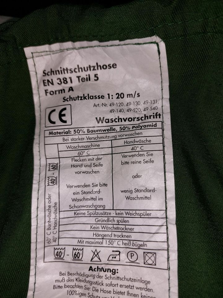 Schnittschutzhose in Visbek