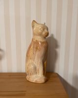 Keramik Figur Katze beige meliert 27 cm Sachsen-Anhalt - Aschersleben Vorschau