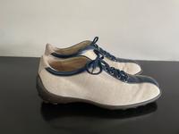 Damen Schnürschuhe TOD‘S Gr.39 Leinen/ Leder, sandfarben/blau Schleswig-Holstein - Ahrensburg Vorschau
