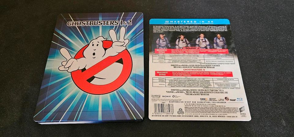 Ghostbusters 1+2 Blu-ray Steelbook mit Druckfehler FSK:12 in Vlotho