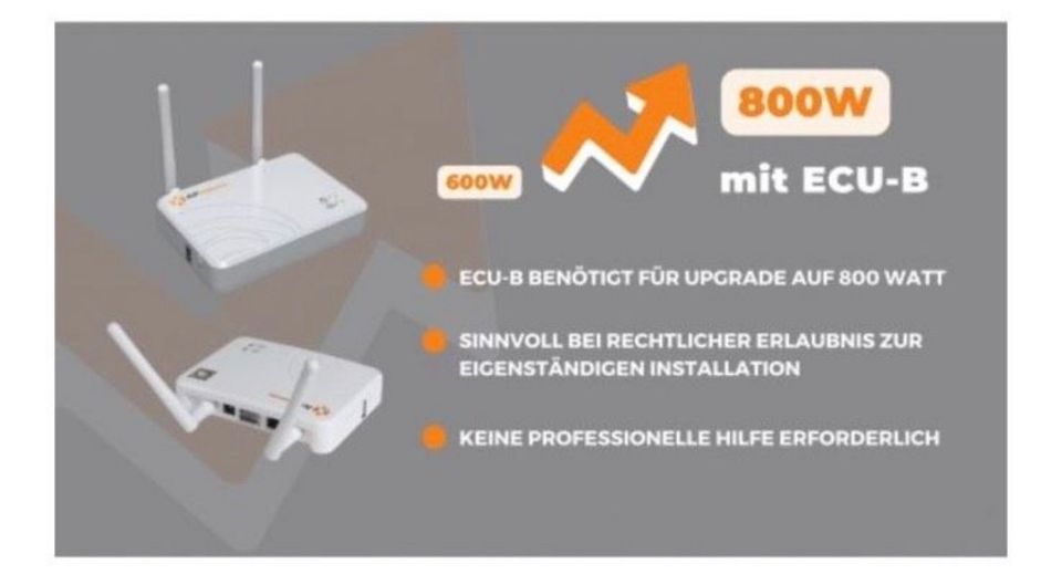 ☀️600/800Watt Balkonkraftwerk APsystem 850Wp Modulleistung in Wedemark