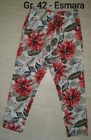 Hose Dame Blumen Gr. 42 Hessen - Bad Arolsen Vorschau