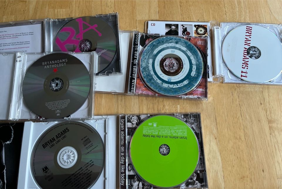 6 x Bryan Adams CD Sammlung in Leichlingen