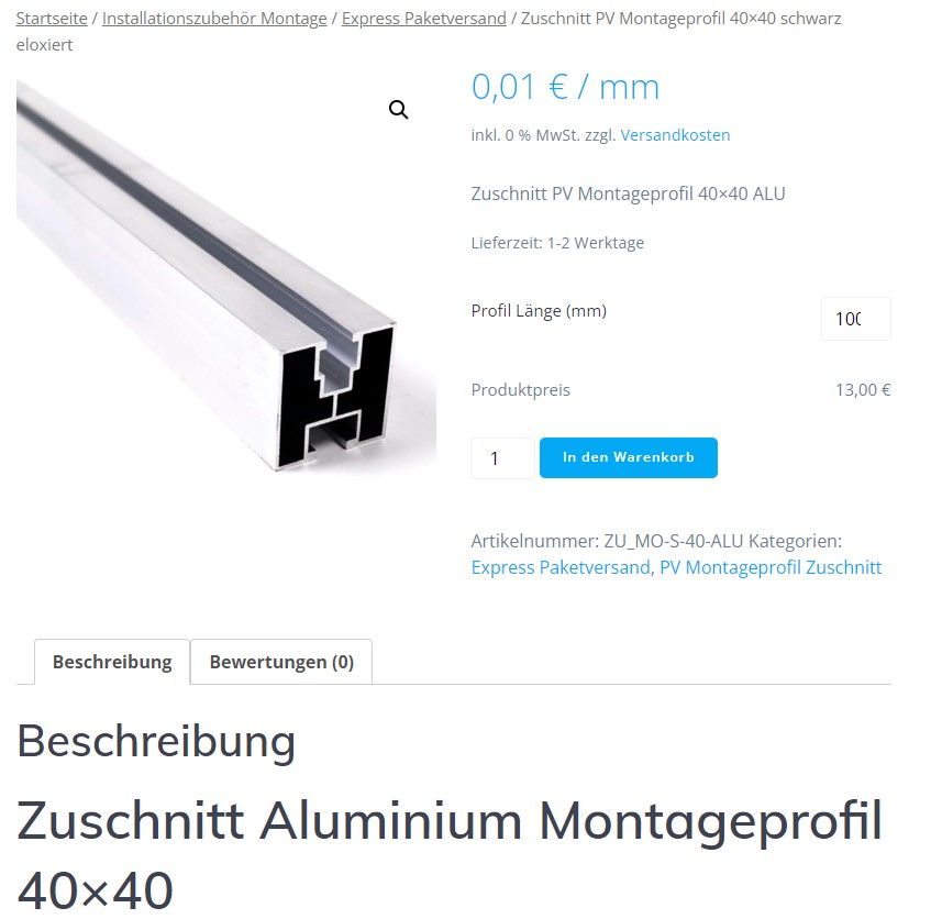 PV Unterkonstruktion für Ziegeldach Montageset jetzt  ab 54,90€ in Löhne