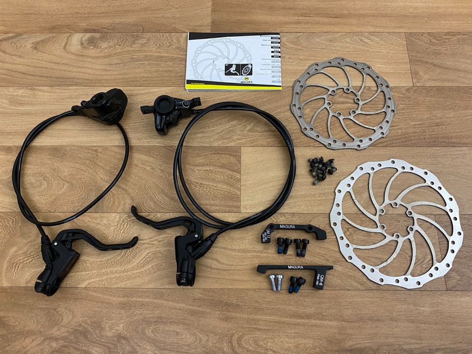 Magura MT2 Bremsen Scheibenbremsen Set schwarz 180 / 160 mm MTB in Rottenburg am Neckar