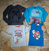 Langarmshirt T-Shirt 122 134 Mario Paw Patrol Angry Bird Dinotrux Bayern - Fürstenfeldbruck Vorschau