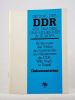 Beitrag der DDR für Frieden und Sicherheit in Europa - Buch Bayern - Oerlenbach Vorschau