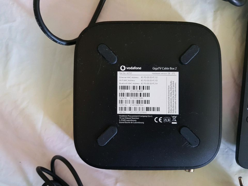 Vodafone Giga TV Cable Box mit Festplatte in Mannheim