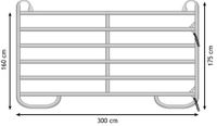 Panel 3m,,Zaunelement Weidepanel Pferde Box Mobilzaun Markersdorf bei Görlitz - Friedersdorf Vorschau