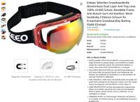 Skibrille Snowboardbrille UV von Enkeeo Schleswig-Holstein - Sörup Vorschau