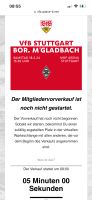 Suche 1-4 Tickets VfB Stuttgart gegen Borussia Mönchengladbach Thüringen - Erfurt Vorschau