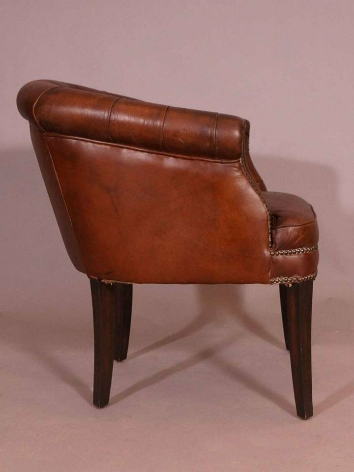 Clubsessel Swindon Chesterfield-Muster Vintage Cigar in Heiligenstedten