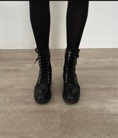 Stiefel von Zara Leder Schwarz Größe 39 Bayern - Kaufbeuren Vorschau
