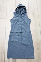 PEPE JEANS Kleid Gr. S mit Kapuze, anthrazit, schmal, kurze Form Thüringen - Schleiz Vorschau