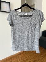 H&M Shirt divided grau meliert Damen XS Sommer Edel Basic Bayern - Gröbenzell Vorschau