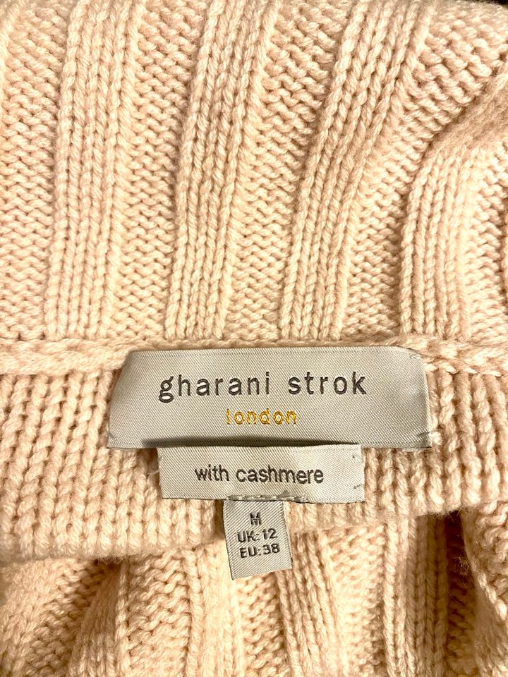 Gharani Strok Pullover Rollkragen Wolle Kaschmir Rose Gr. M Top in Haibach Unterfr.