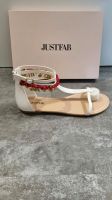 JustFab Sandalen Flache Schuhe weiß Neu Knöchelkette 40,5 Nordrhein-Westfalen - Freudenberg Vorschau