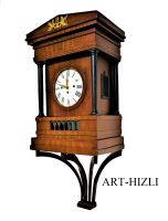 BIEDERMEIER KAMINUHR STUTZUHR WANDUHR UM 1780-1820 MIT WANDSOCKEL Hessen - Herborn Vorschau