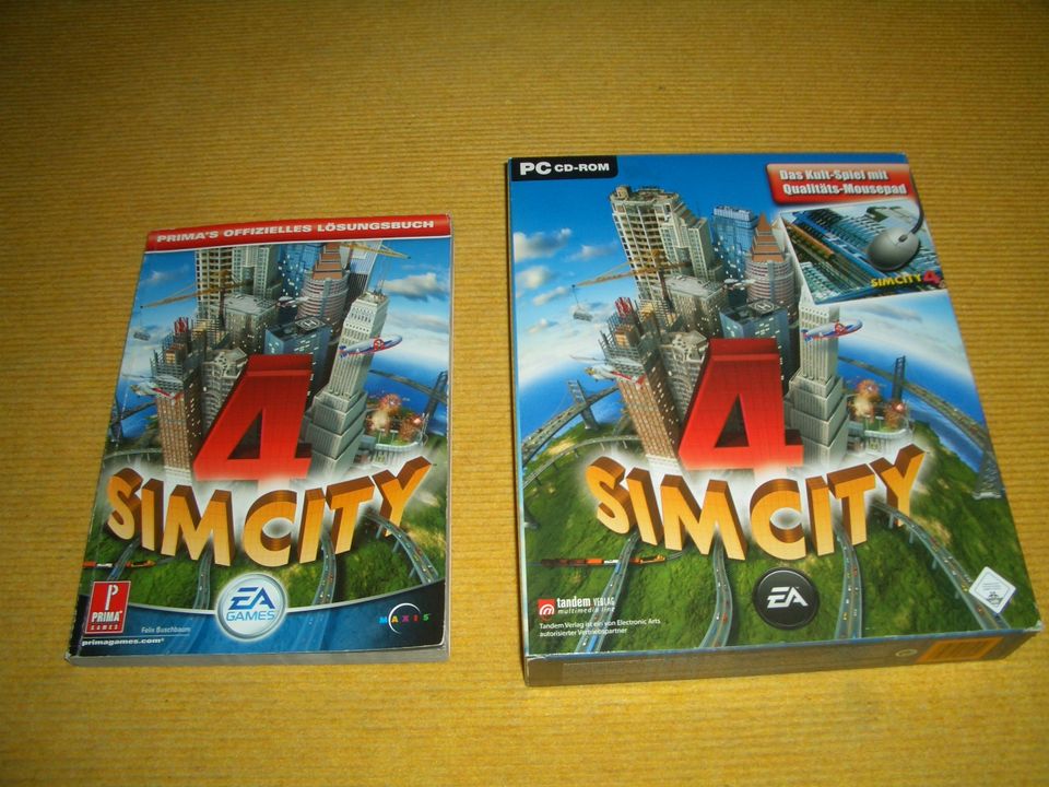 PC-Spiel "Sim City 4" mit Lösungsbuch (2 CD-Roms) in Hummeltal