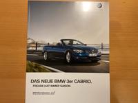 BMW 3er Cabrio E93 Prospekt 2010 318i - 330d aus Sammlung Bayern - Nandlstadt Vorschau