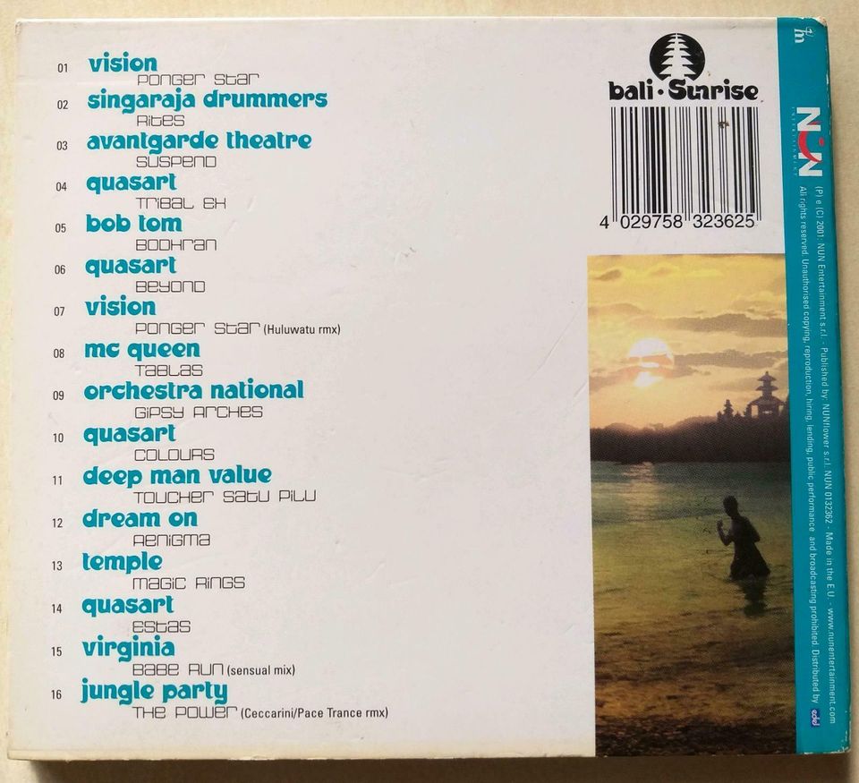 bali sunrise CD original 2001 jungle party vision temple quasart in Heimsheim