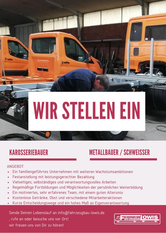 Stellenanzeige: Karosserie- und Fahrzeugbauer (m/w/d) gesucht!! in Heinsberg