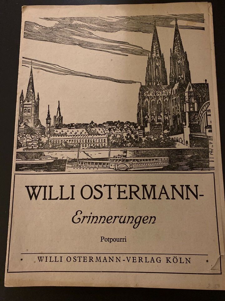 Notenheft Willi Ostermann Erinnerungen Potpourri in Eschweiler