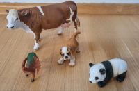 Schleich Spielfiguren Konvolut (Kuh, Hund, Panda) Bayern - Lochhausen Vorschau