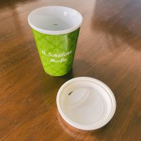 Porzellan-Kaffeetasse mit Deckel | Tasse ToGo | neuwertig Dresden - Briesnitz Vorschau