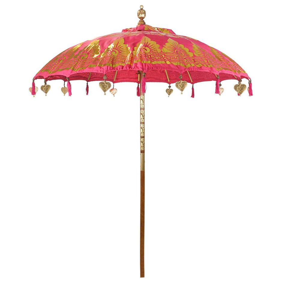 Sonnenschirm Bali Schirm Garten Dekoschirm Pink Gold 180 cm in Bochum