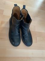 Zara schwarz Lederboots Schuhe neuwertig 38 nur kurz getragen Dresden - Äußere Neustadt Vorschau