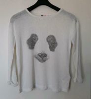 Dünner weißer Strickpullover mit Panda von H&M Thüringen - Gotha Vorschau