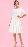 Hepburn UK 12.  Swingdress ivory Baden-Württemberg - Freiburg im Breisgau Vorschau