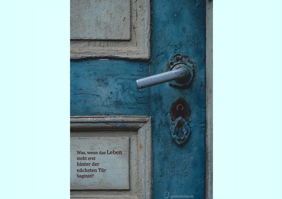 ☀️ Poster A3 Tür ☀️ Impuls, Start Neubeginn Geschenk Kunst Plakat in Stuttgart