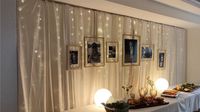 Hochzeit Wand Vorhang Babyshower Foto LED Licht Creme Boho Hessen - Fernwald Vorschau