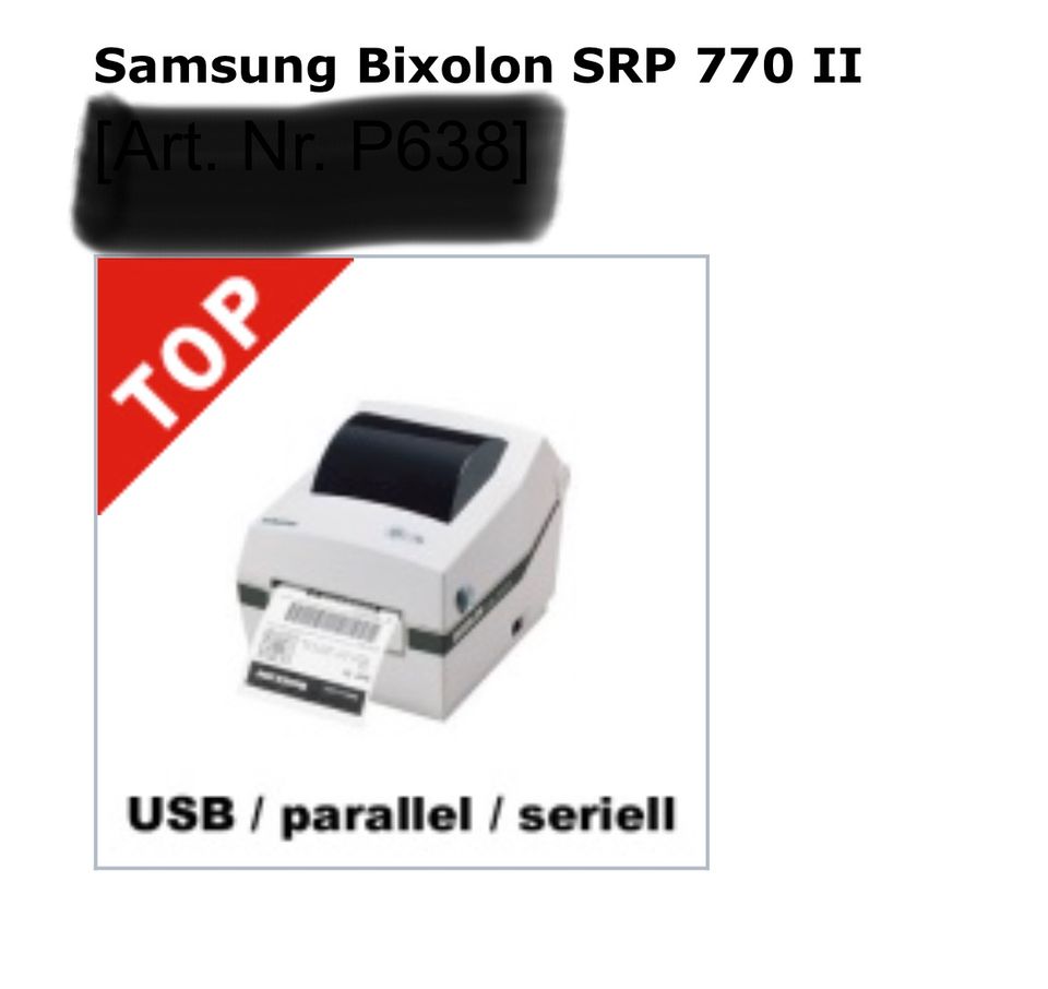 Etikettendrucker Bixolon STP 770 II Samsung in Frankfurt am Main - Westend  | Drucker & Scanner gebraucht kaufen | eBay Kleinanzeigen ist jetzt  Kleinanzeigen