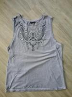 T-Shirt Top ☆ Gr. 42/44 ☆ Janina  ☆ hellgrau ☆ Ethno ☆ Boho Burglesum - Burg-Grambke Vorschau