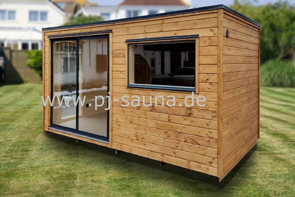 Gartensauna modern - Saunahaus - Cubus Sauna - Sauna in Magdeburg