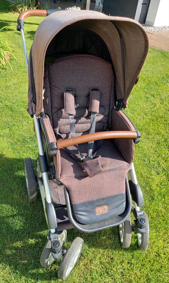 ABC Design Turbo 6 Kinderwagen/-buggy + Wickeltasche + Buggyboard in Schramberg