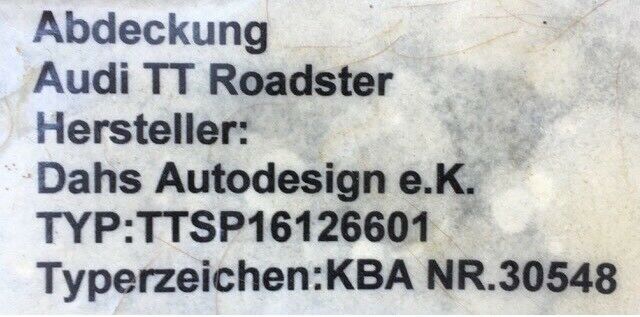 SUCHE Audi TT 8N Roadster Speedster Abdeckung Persenning in Laufenburg (Baden)