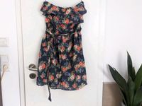 Kleid mit Blumenmuster und Volants schulterfrei von pepe jeans Bayern - Ansbach Vorschau