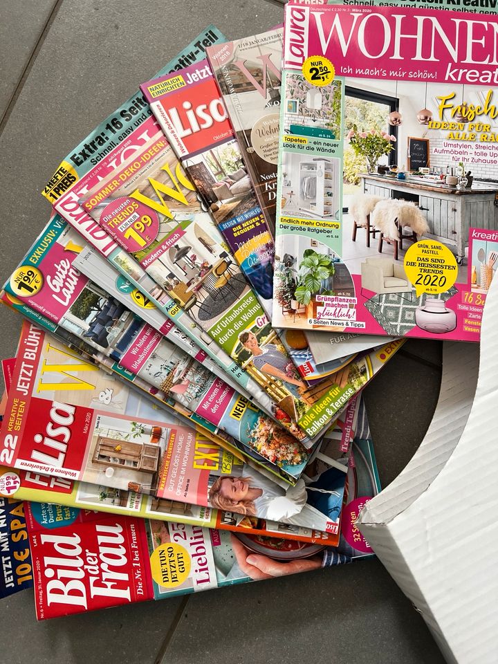 Verschiedene Zeitschriften Wohnen Deko in Mammendorf