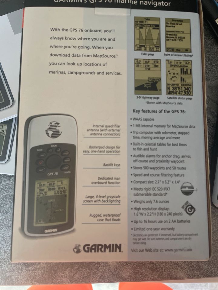 Garmin GPS 76 - marine navigator in Tuntenhausen