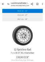 Mercedes w204 Felgen 7x16 ET43 Rheinland-Pfalz - Asbach Vorschau