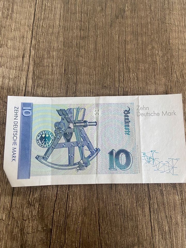 10 deutsche Mark Banknote in Alfhausen