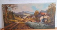 Ölgemälde "Fränkische Mühle" auf  Leinwand u.Holzrahmen 100×50cm Bayern - Beilngries Vorschau